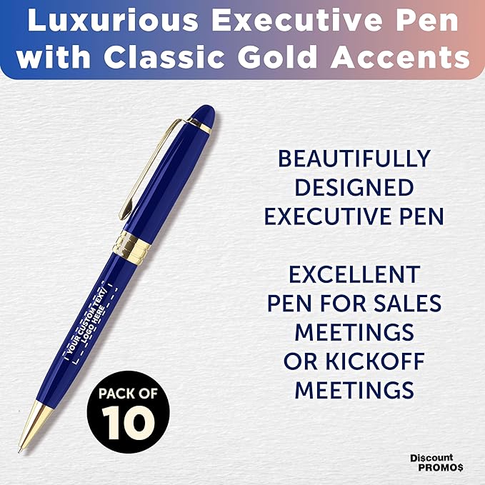 DISCOUNT PROMOS 10 Ultra Executive Pens Pack - Image 3