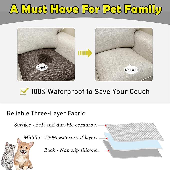 Couch Arm Covers, Waterproof Armrest Cover - Image 3