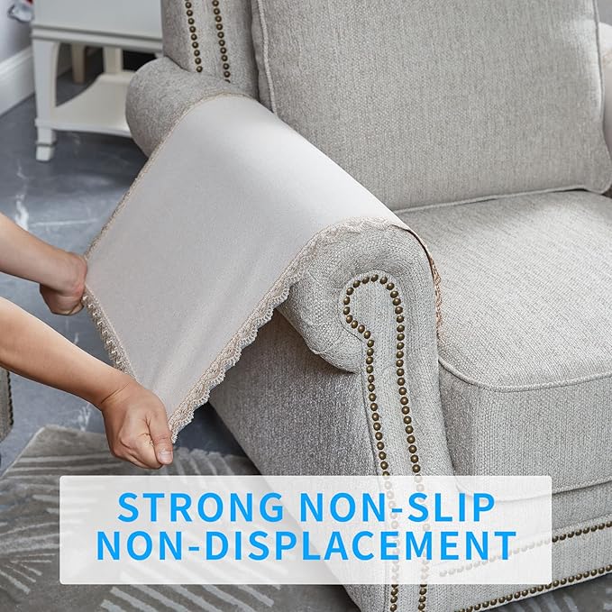 MINJIATEX Couch arm Covers, for Living Room Recliner Chair, Protectors for - Image 4