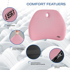 Skechers Lumbar Support Pillow for Office Chair, Memory Foam Lumbar Pillow - Image 3
