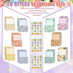 TaoBary 160 Pcs Stationery Paper Set 50 Double Sided Stationery Papers - Image 7
