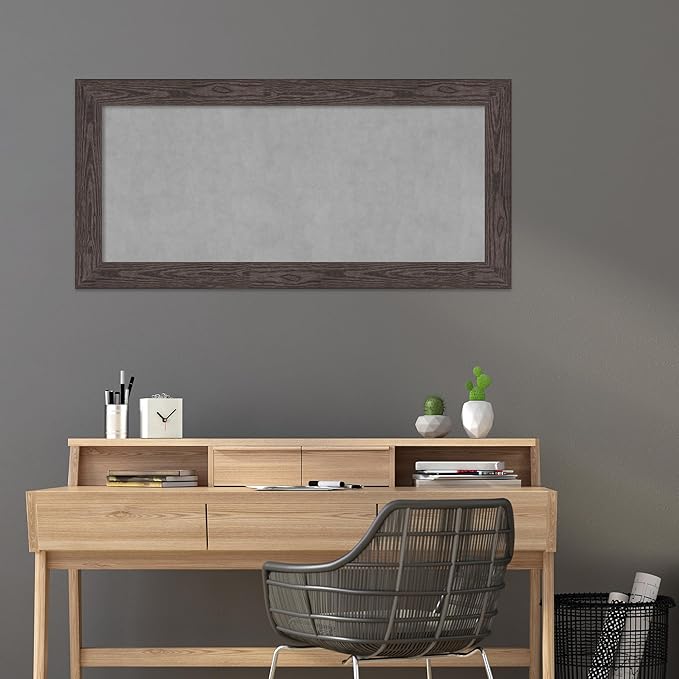 Amanti Art Black Framed Magnetic Board 26x54 Oversize Vision Board - Image 5