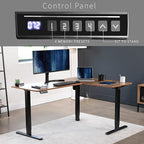 VIVO Electric Corner 63 x 47 inch L-Shaped Standing Desk, Memory Height - Image 5