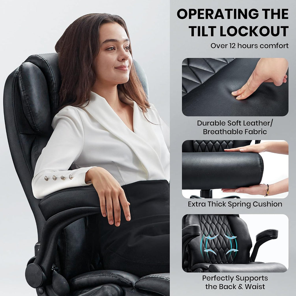 500lbs big and tall office chair adjustable lumbar on a desk or shelf