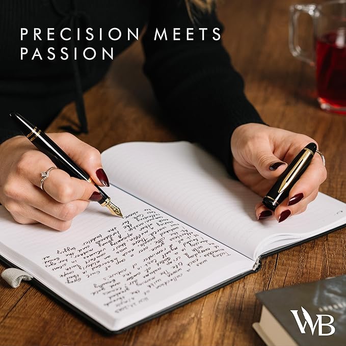 Wordsworth & Black Majesti Fountain Pen- Luxury Case, 24K Gold Finish; 18K - Image 8