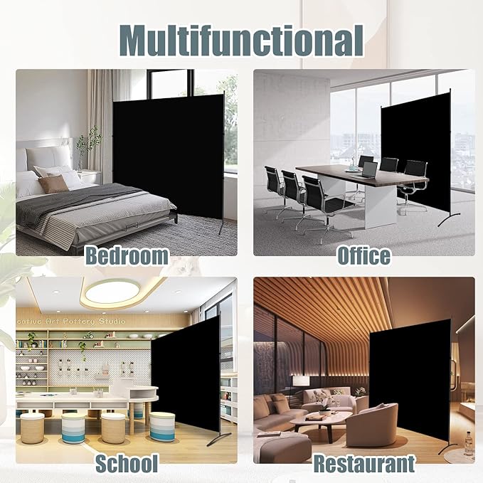 Room Divider Single Panel Privacy Screen, Thickened Fabric 6FT Room Divider - Image 5