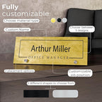 EGD ACM Desk Name Plate Personalized I Custom Office Desk Accessories Decor I - Image 2