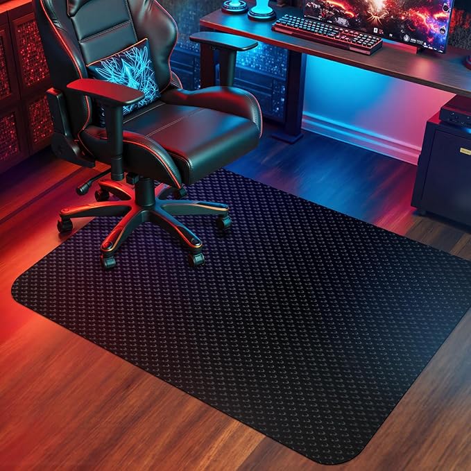 Vicwe Gaming Chair Mat for Hard Floor, Anti-Slip Hard Floor Protector Rolling by Vicwe