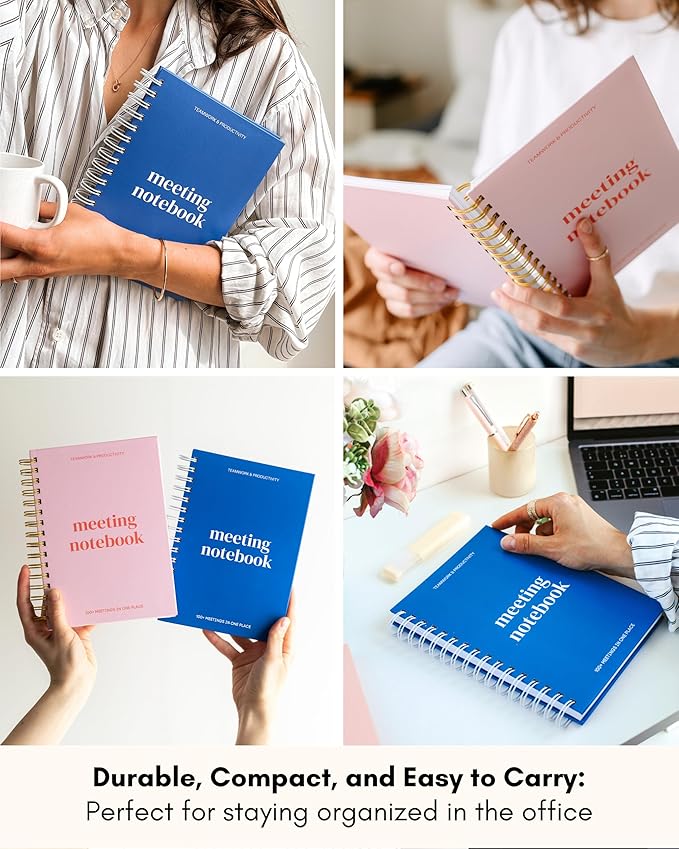 Lamare Meeting Notebook for Work Organization – Perfect Work Notebook for Note - Image 5