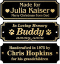 Caramel Sweet Life Personalized Name Plates, Trophy Plates Engraved, Custom by Caramel