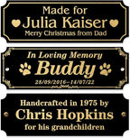 Caramel Sweet Life Personalized Name Plates, Trophy Plates Engraved, Custom by Caramel