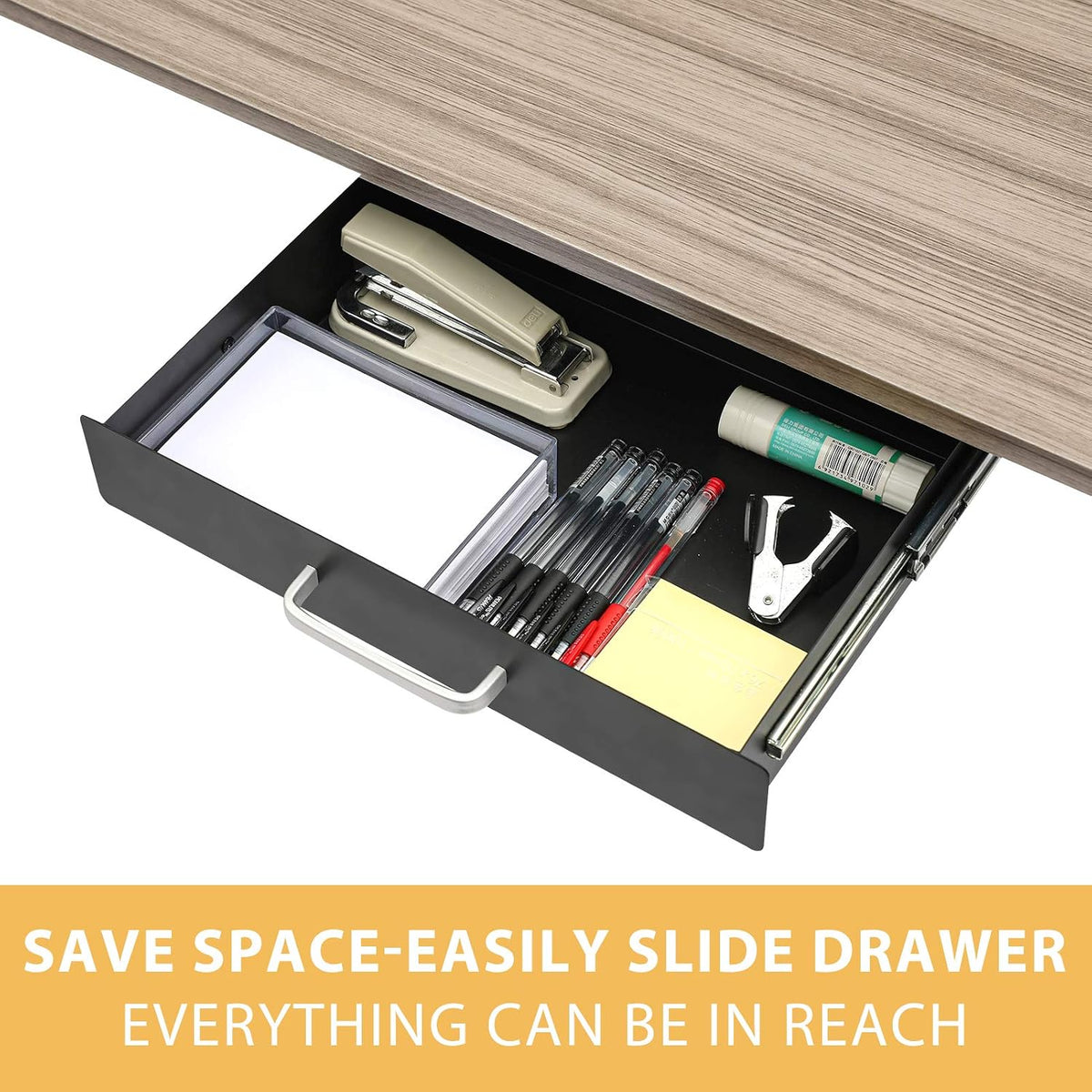 Gome Under Desk Pull-Out Drawer - Storage Organizer Office Mounted, Easy Slid...