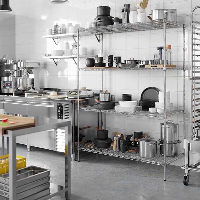 Regal Altair 24" Deep x 54" Wide x 74" Height Wire Shelving Kit | 4-Tier | NSF - Image 6