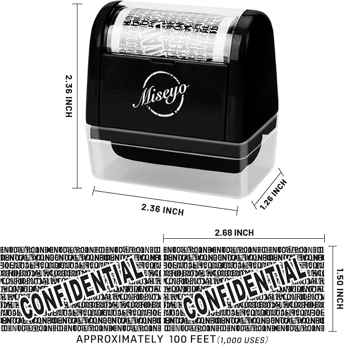 Miseyo Identity Theft Protection Roller Stamp Set - Image 3