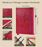 PAIBAS Blank Journal Notebook for Women Men, 160 Pages, A5 Hardcover Sketchbook - Image 2