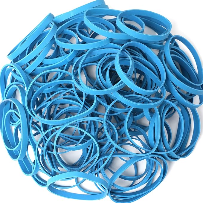 AMUU Rubber Bands Size # 64 Blue 0.5bl Rubber Band 110pcs #64 rubber band - Image 5