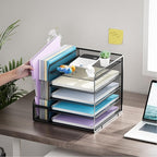 Marbrasse Desk Organizers and Accessories, 5-Tier Paper Letter Tray Organizer - Image 2