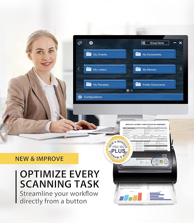 Plustek PSD300 Plus Document Scanner - Image 3
