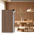woven sound acoustic wall panels, teak, 10 pack, main product view
