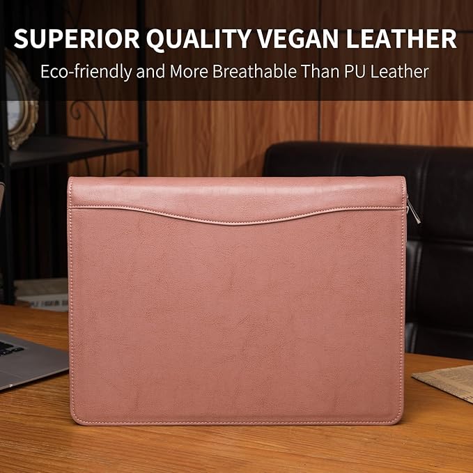 Geslun Personalized Vegan Leather Portfolio, Legal Size 8.5 x 14 Pad Holder - Image 4