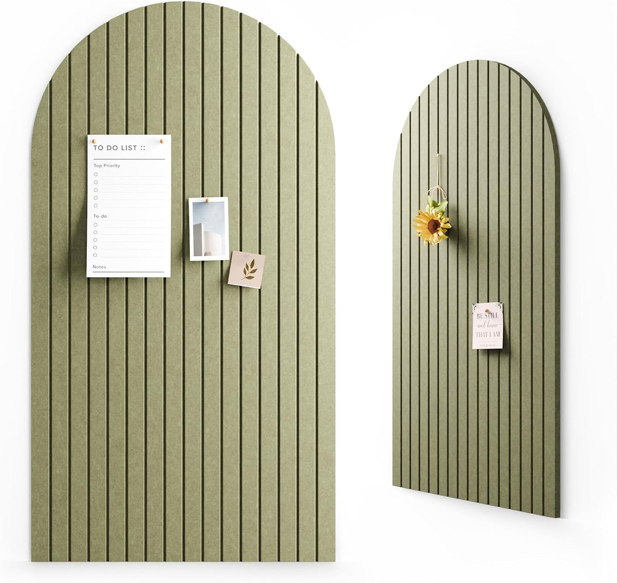 Large Arched Felt Bulletin Board 47.2''×25.5'', Seaweed