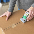 Duck EZ Start Packing Tape with One-Handed Dispenser | Frustration-Free, Whisper Quiet, Beginner-Friendly, Moving & Shipping Boxes, Clear, 1.88 Inch x 55 Yards