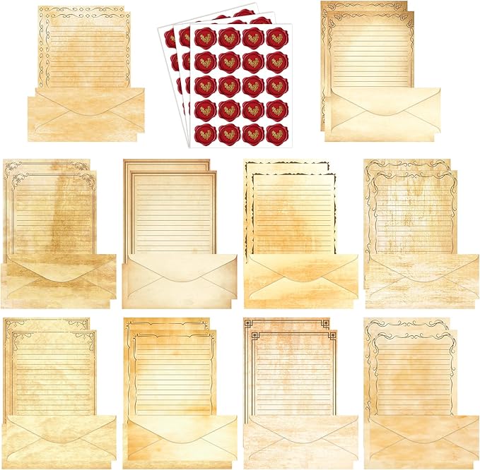 TaoBary 160 Pcs Stationery Paper Set 50 Double Sided Stationery Papers by TaoBary