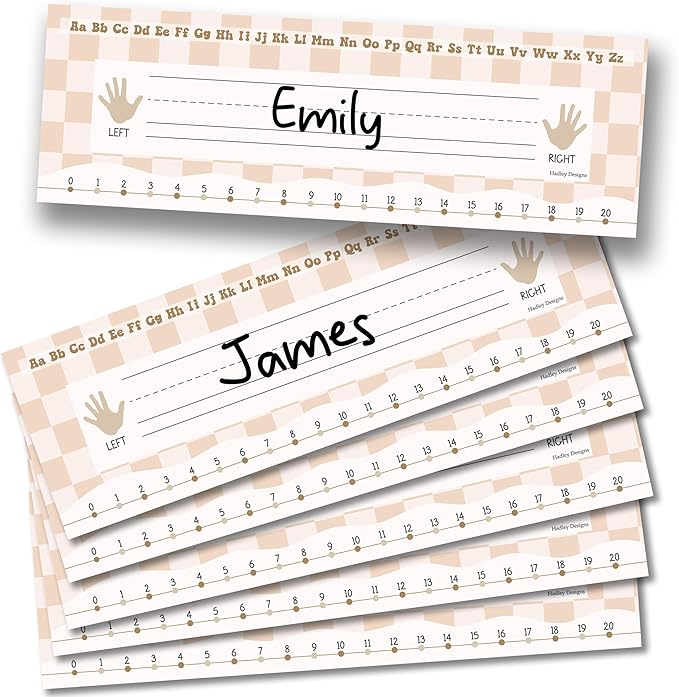 Desk Name Tags for Classroom – 36 Student Name Plates for Classroom Kindergarten by HadleyDesigns