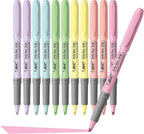 BIC Brite Liner Grip Pastel Highlighter Set, Chisel Tip, 12-Count Pack of - Image 3