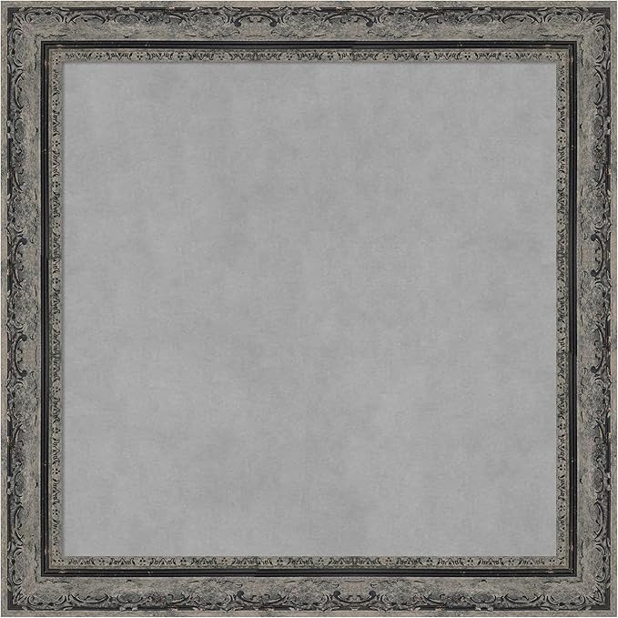 Amanti Art Black Framed Magnetic Board 24x24 Medium Vision Board by AmantiArt