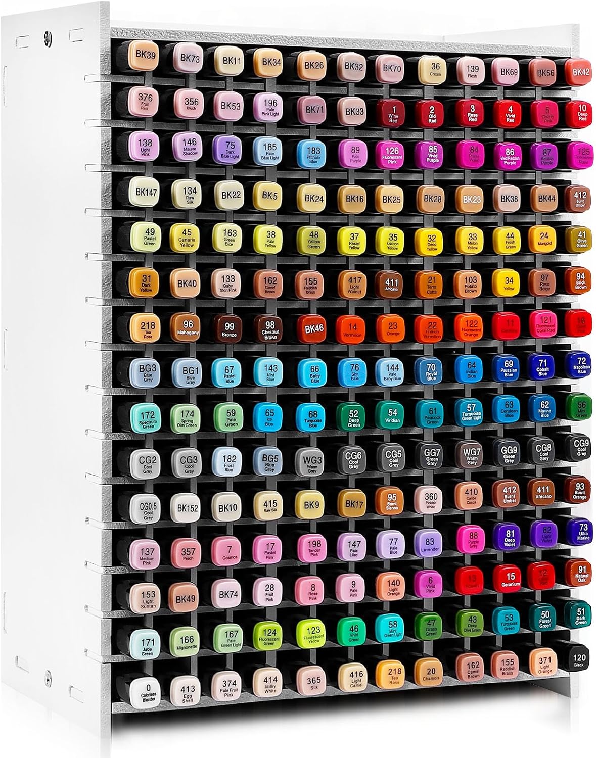 Marker Organizer for Desk,180 Slots Marker Storage with Divider