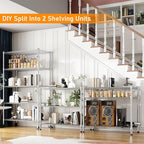 Himimi 5-Tier Heavy Duty Steel Wire Rack Storage Shelving, Adjustable Metal - Image 2
