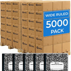 Rosmonde 5000 Pack Composition Notebooks Bulk, Wide Ruled, Jumbo Pallet of by Rosmonde
