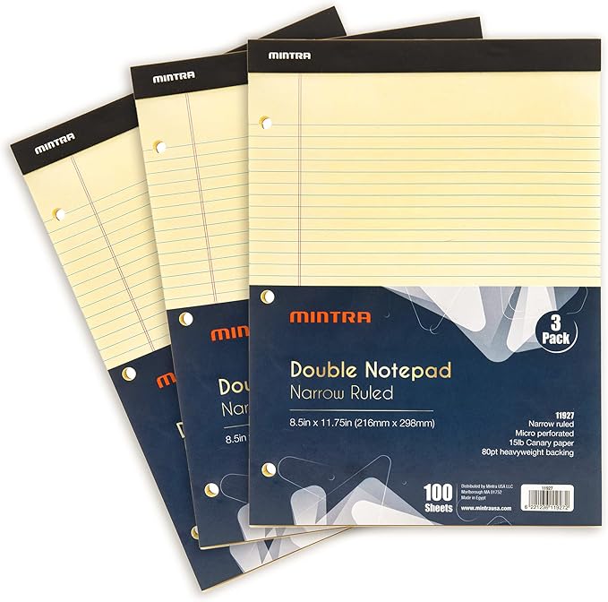 Mintra Office Legal Pads, 8.5in x 11in) by Mintra
