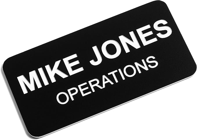 Custom Engraved Name Tag Badges – Personalized Identification by ProvidenceEngraving