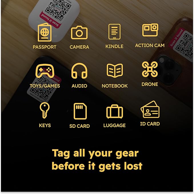 Lost Item QR Code Stickers | Customizable QR Code Labels - Image 6