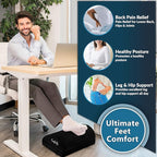 ComfiLife Foot Rest for Under Desk at Work – Adjustable Desk FootRest for - Image 3