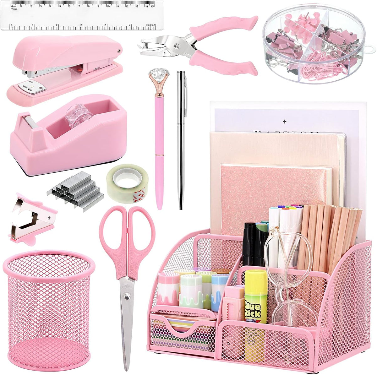 13-in-1 Office Desk Organizer Set for Back to School Supplies Accessories