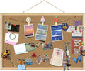 Cork Board Bulletin Board 23 x 15.7Inches by HOMECRAFTBEAUTYBABY