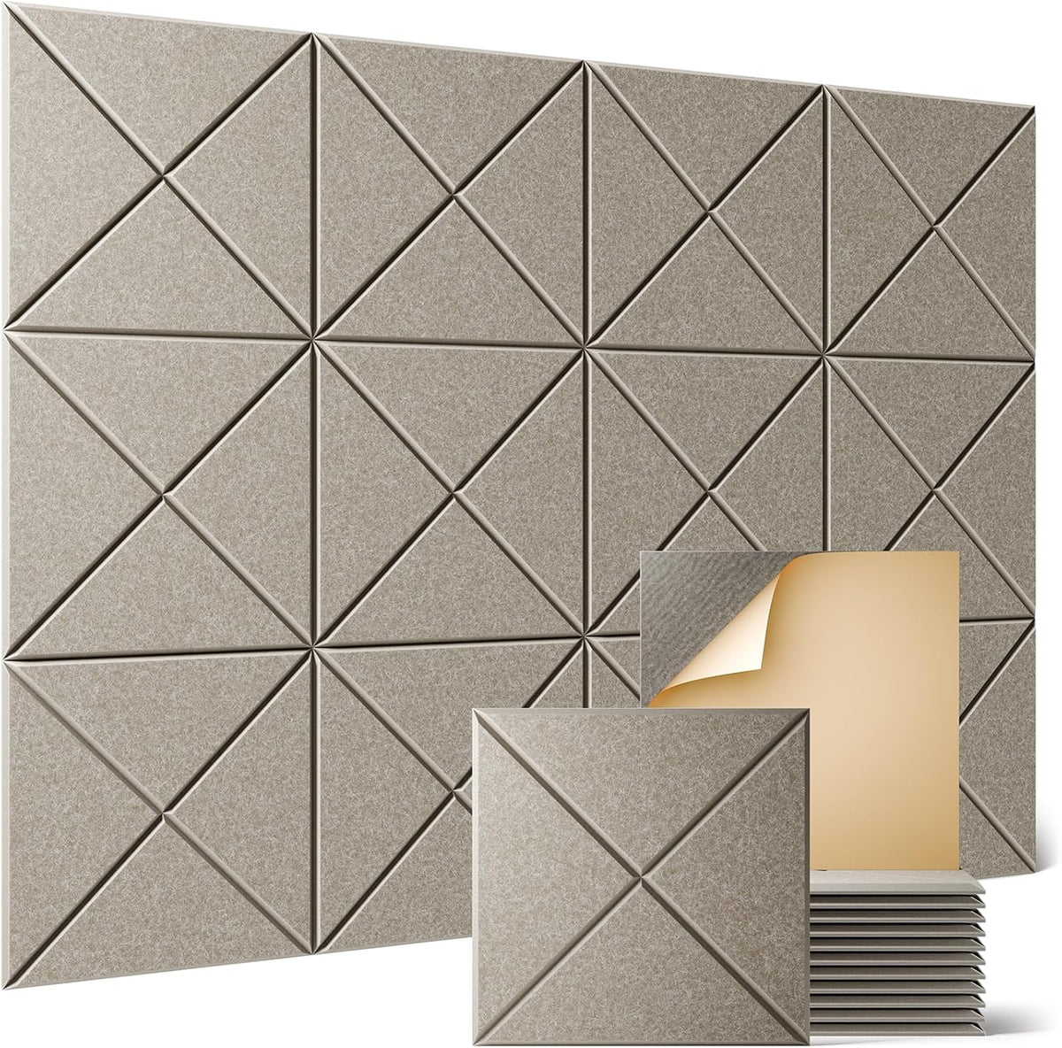Sonicism 12 Pack X-Lined Acoustic Panels