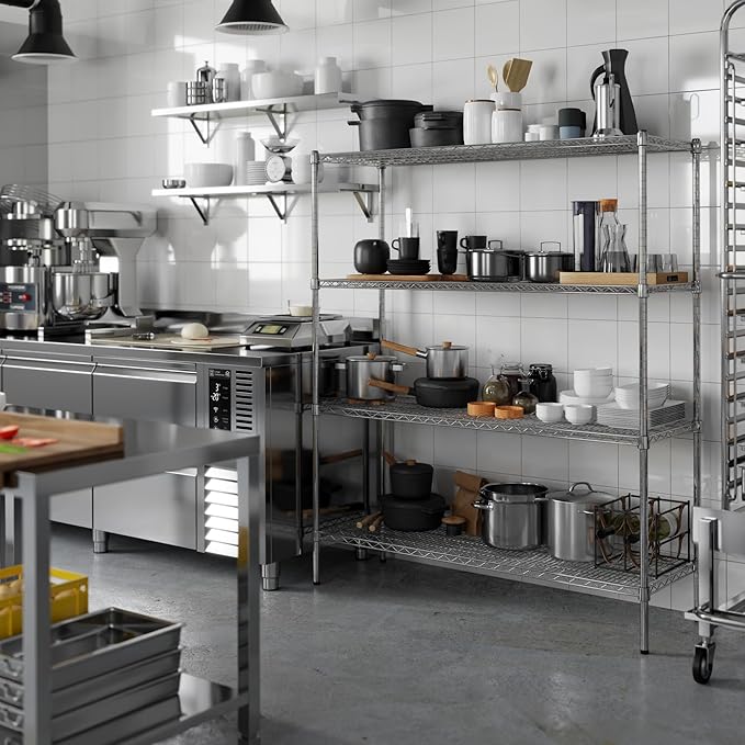 Regal Altair 18" Deep x 54" Wide x 64" Height Wire Shelving Kit | 4-Tier | NSF - Image 5