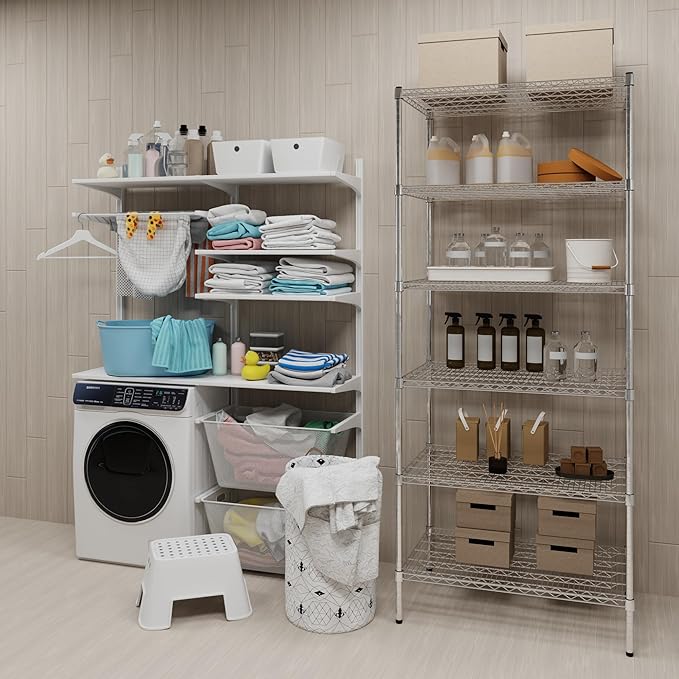 Regal Altair 24" Deep x 36" Wide x 74" Height Wire Shelving Kit | 6-Tier | NSF - Image 2