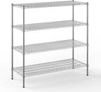 Regal Altair 21" Deep x 54" Wide x 54" Height Wire Shelving Kit | 4-Tier | NSF