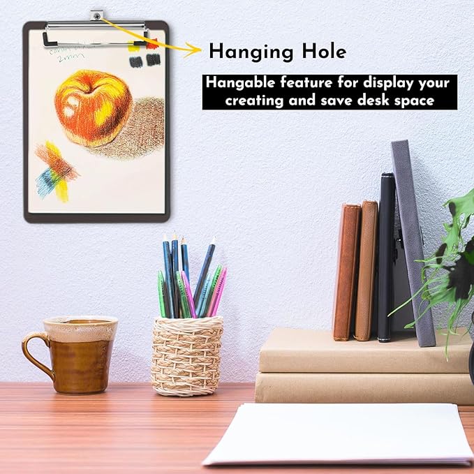 6 Pack Clipboards Bulk with Pen Holder, Thickened Nursing Clip Boards 8.5x11 - Image 6