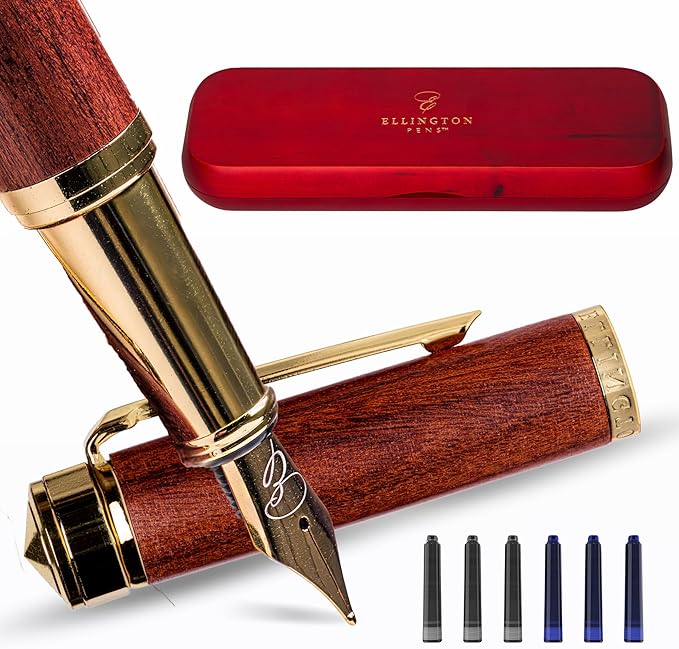 Ellington Pens Luxury Wood Fountain Pen Set – Extra Fine Nib - Image 7