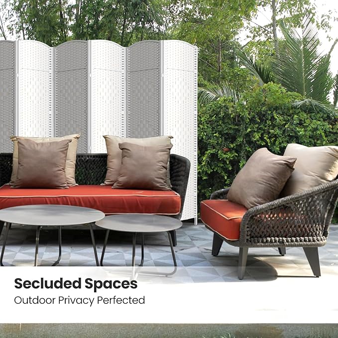 Cocosica 6 Panel Room Divider, 6Ft Folding Privacy Screen, Tall - Image 5