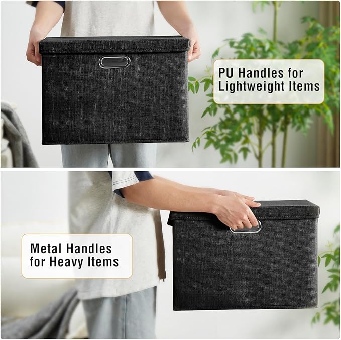 Roobyl 17" Large Collapsible Storage Bins - Image 4