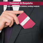 Business Card Holder with Ultra Slim Design, Business Card Case with Premium PU - Image 2