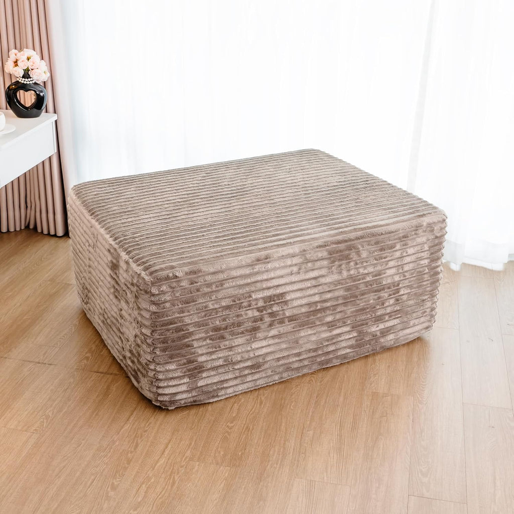 jingling 37.4" rectangle ottoman foot rest for couch, close-up detail