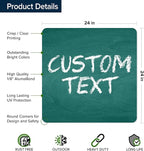 Custom Sign, Custom Street Sign, 11 Font Colors, 13 Font Styles, 4 Hole Options - Image 6